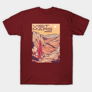 Visit Mars // Funny Fake Mars Tourism T-Shirt